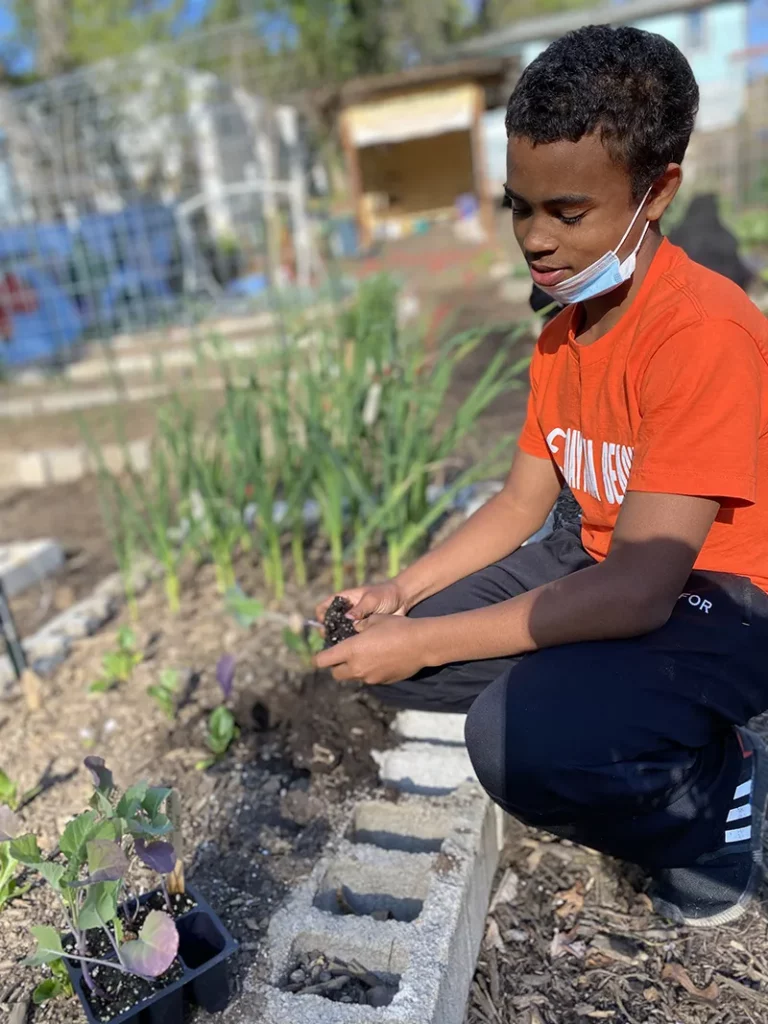 Ife Planting during Garden Training